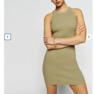 NWT Loretta Knit Dress - Large in Olive Oil